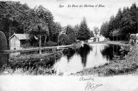 carte postale ancienne de Spa La Parc du Château d'Alsa