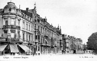 carte postale de Liège Avenue Rogier