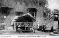 carte postale ancienne de Liège Sanctuaire de N.D. de Lourdes au Bouhay-lez-Liège. La Grotte