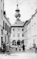 carte postale ancienne de Visé L'Hôtel de Ville