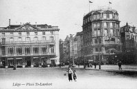 carte postale de Liège Place St Lambert