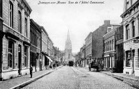 carte postale ancienne de Jemeppe-sur-Meuse Rue de l'Hôtel Communal