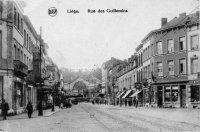 carte postale de Liège Rue des Guillemins