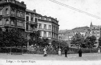 carte postale ancienne de Liège Le square Notger