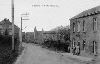 carte postale ancienne de Saint-Séverin Route d'Engihoul