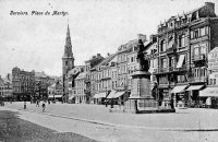 carte postale ancienne de Verviers Place du Martyr