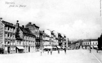 carte postale ancienne de Verviers Place du Martyr