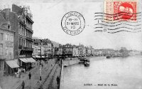 carte postale de Liège Quai de la Batte