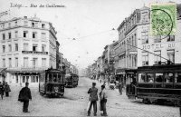 carte postale de Liège Rue des Guillemins