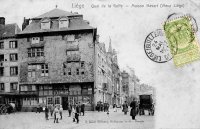 carte postale ancienne de Liège Quai de la Goffe - Maison Havart (Vieux Liège)