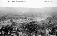 carte postale de Liège Panorama général
