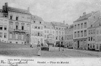 carte postale ancienne de Stavelot Place du Marché