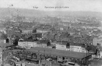 carte postale de Liège Panorama pris de Cointe