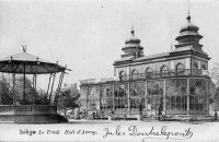 carte postale ancienne de Liège Le Trink Hall d'Avroy