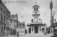 carte postale ancienne de Verviers L'Eglise St-Remacle