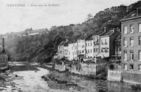 carte postale ancienne de Verviers Vue sur la Vesdre