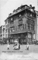 carte postale ancienne de Liège Vieille Maison à la Batte