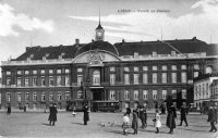 carte postale ancienne de Liège Palais de Justice