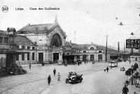 carte postale ancienne de Liège Gare des Guillemins