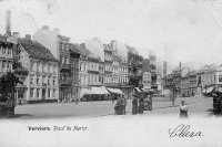 carte postale ancienne de Verviers Place du Martyr