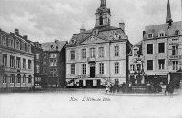 carte postale ancienne de Huy L'Hôtel de Ville