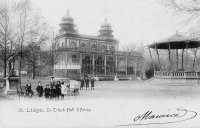carte postale ancienne de Liège Le Trink Hall d'Avroy