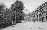 carte postale ancienne de Liège Avenue Rogier