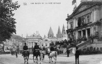 carte postale ancienne de Spa Les Bains et la rue Royale