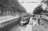 carte postale de Liège Canal de Maestricht