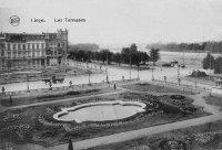 carte postale de Liège Les Terrasses