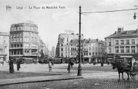 postkaart van Luik La Place du Maréchal Foch