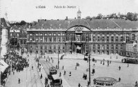 carte postale de Liège Palais de Justice