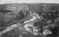 carte postale ancienne de Remouchamps Panorama