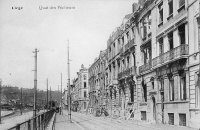 carte postale ancienne de Liège Quai des Pêcheurs