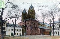 carte postale ancienne de Liège Eglise Saint-Barthelemy