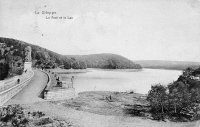 carte postale ancienne de La Gileppe Le Pont et le Lac