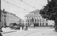 carte postale de Liège Le Théatre