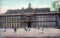 carte postale de Liège Le Palais de Justice