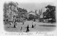 carte postale ancienne de Spa La Place Royale