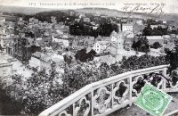 carte postale ancienne de Spa Panorama pris de la Montagne Annette et Lubin