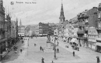 carte postale ancienne de Verviers Place du Martyr