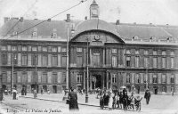 carte postale ancienne de Liège Le Palais de Justice