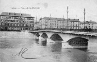 carte postale ancienne de Liège Pont de la Boverie