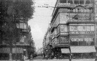 carte postale ancienne de Liège Rue Pont d'Avroy
