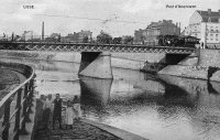 carte postale de Liège Pont d'Amercoeur