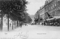 carte postale ancienne de Spa Avenue du Marteau