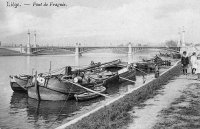 carte postale ancienne de Liège Pont de Fragnée