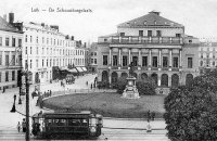 carte postale de Liège Place du Théatre