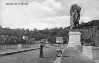 carte postale ancienne de La Gileppe Barrage de la Gileppe