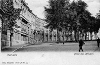 carte postale ancienne de Verviers Place des miniÃ¨res